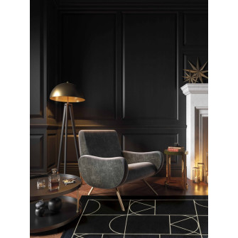 Alfombra SIGNET BLACK (Art Deco Collection)